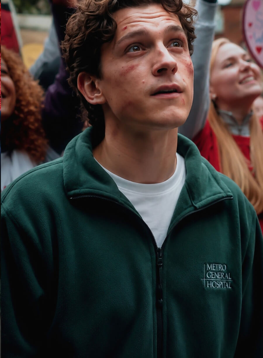 Tom Holland Spider-Man: Brand New Day Fleece Jacket