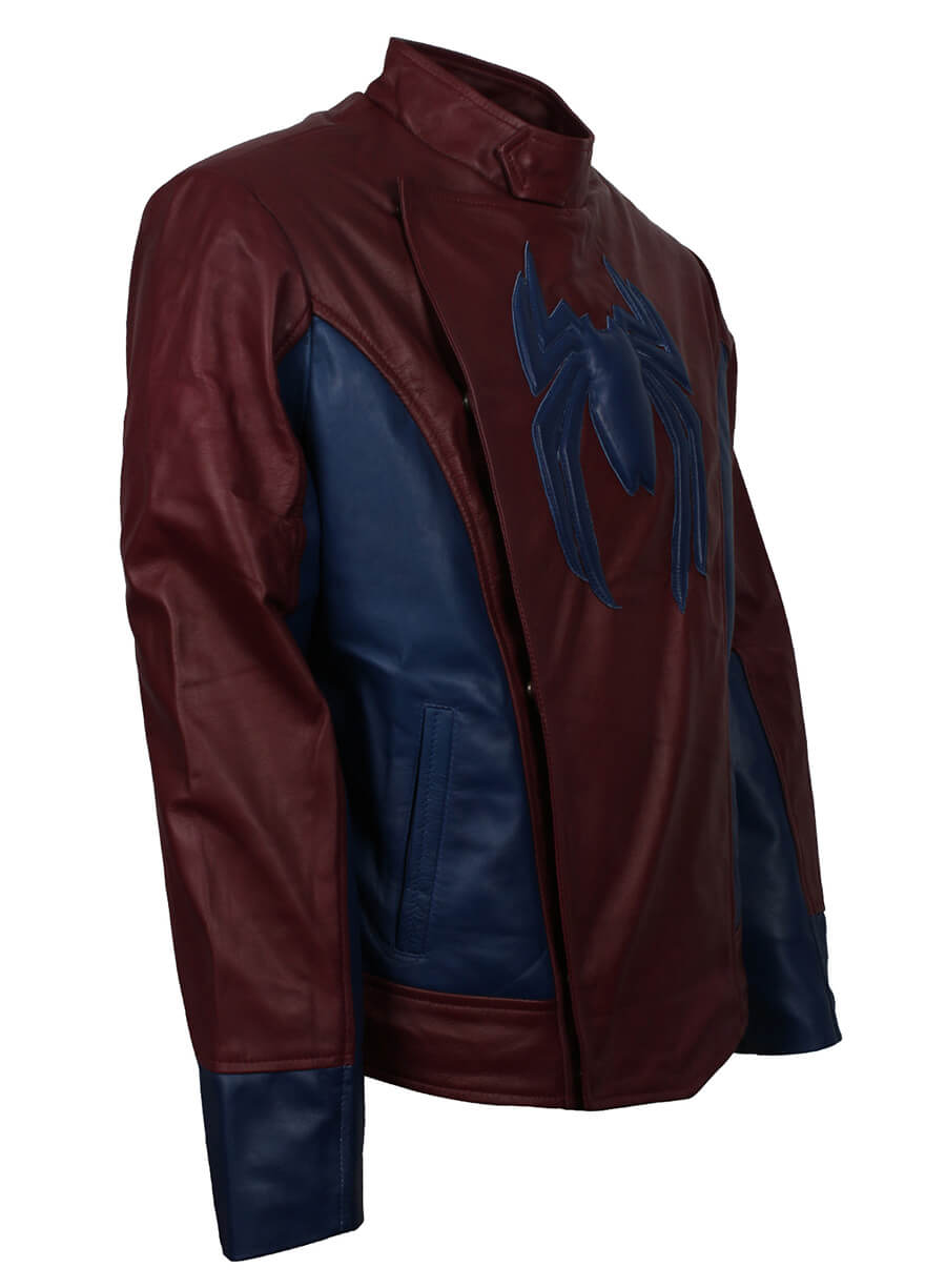 Tom Holland Maroon Spiderman Home Coming Jacket