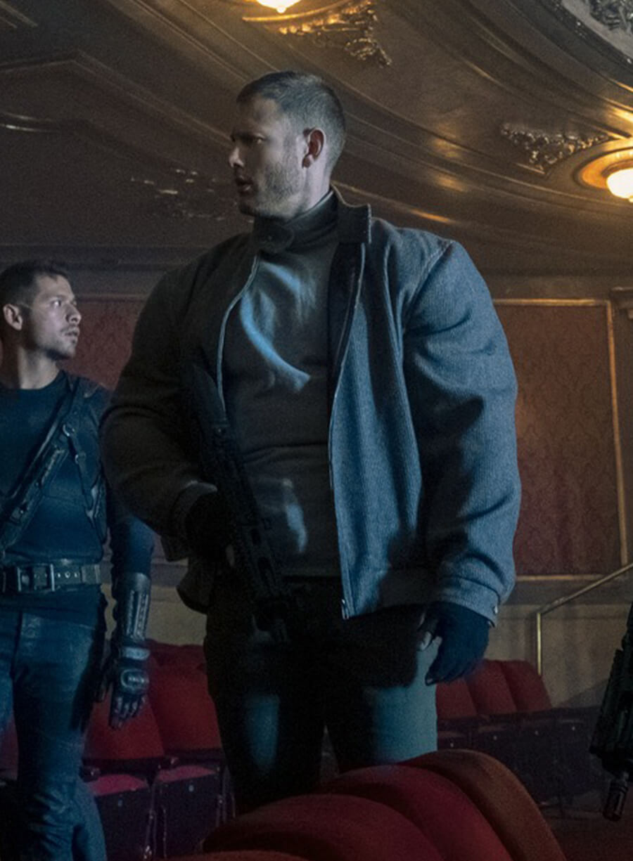 Tom Hopper The Umbrella Academy Grey Jacket