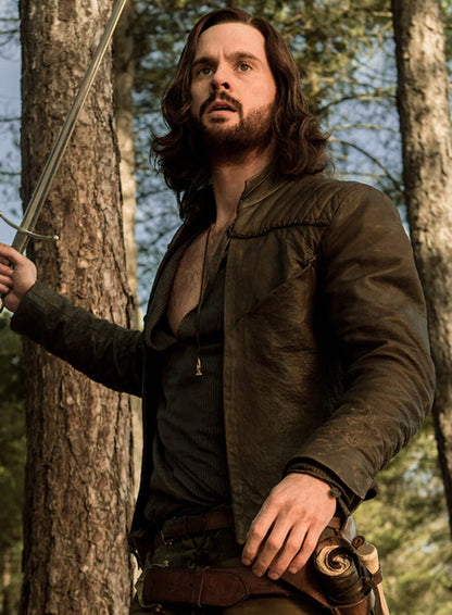 Tom Riley Da Vinci's Demons Black Leather Jacket