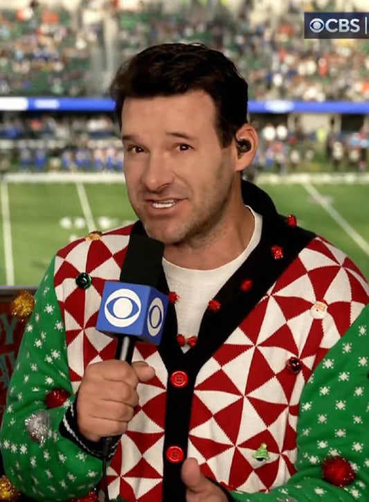 Tony Romo Christmas Green Ugly Sweater