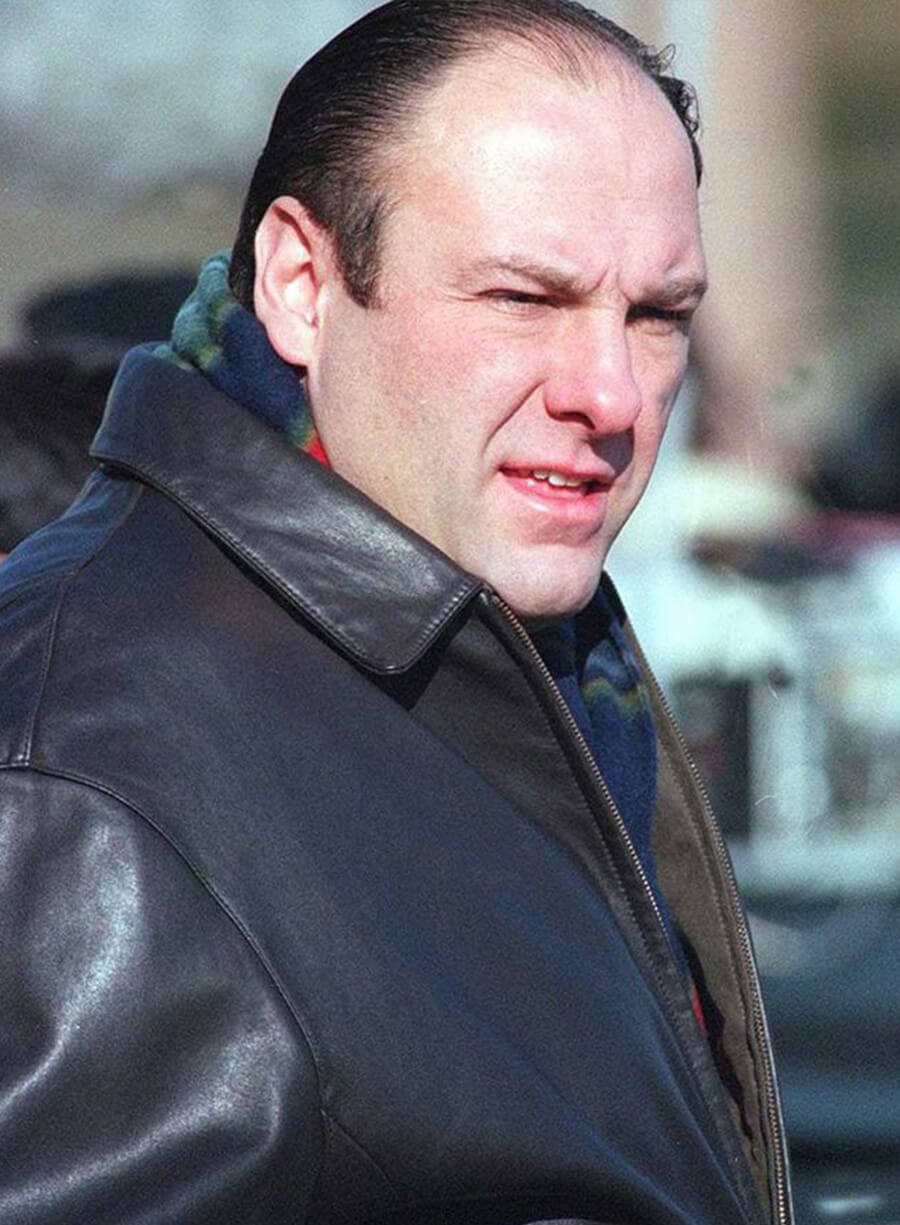 Tony Soprano The Sopranos Black Leather Jacket