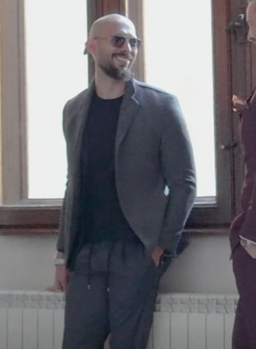 Andrew Tate Grey Blazer