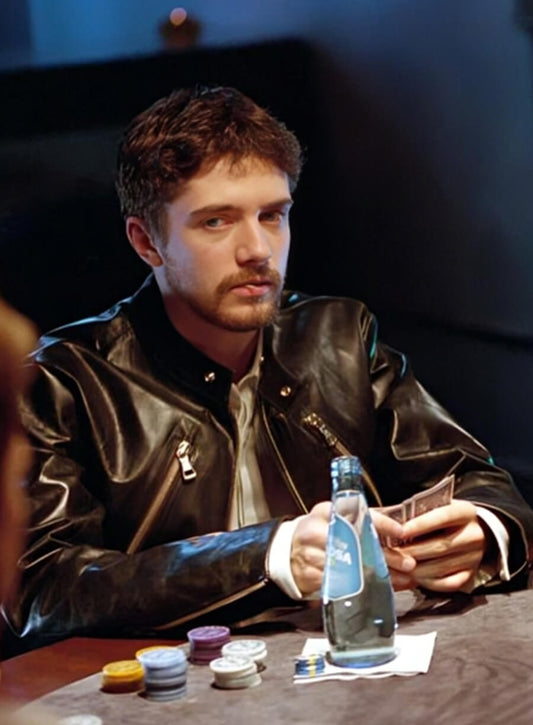 Toper Grace Ocean's Eleven Black Leather jacket