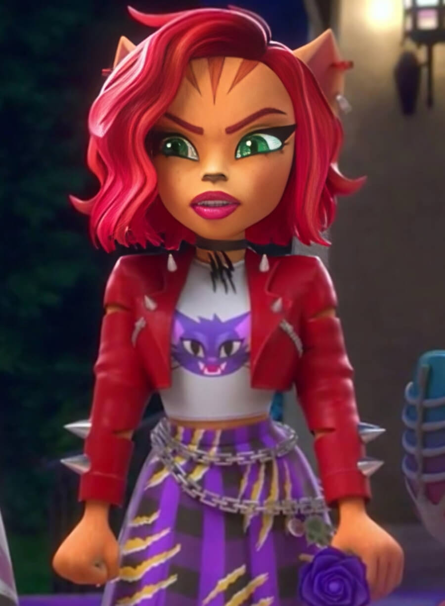 Toralei Stripe Monster High Red Leather Jacket