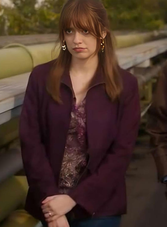 Toxic Town Aimee Lou Wood Purple Jacket