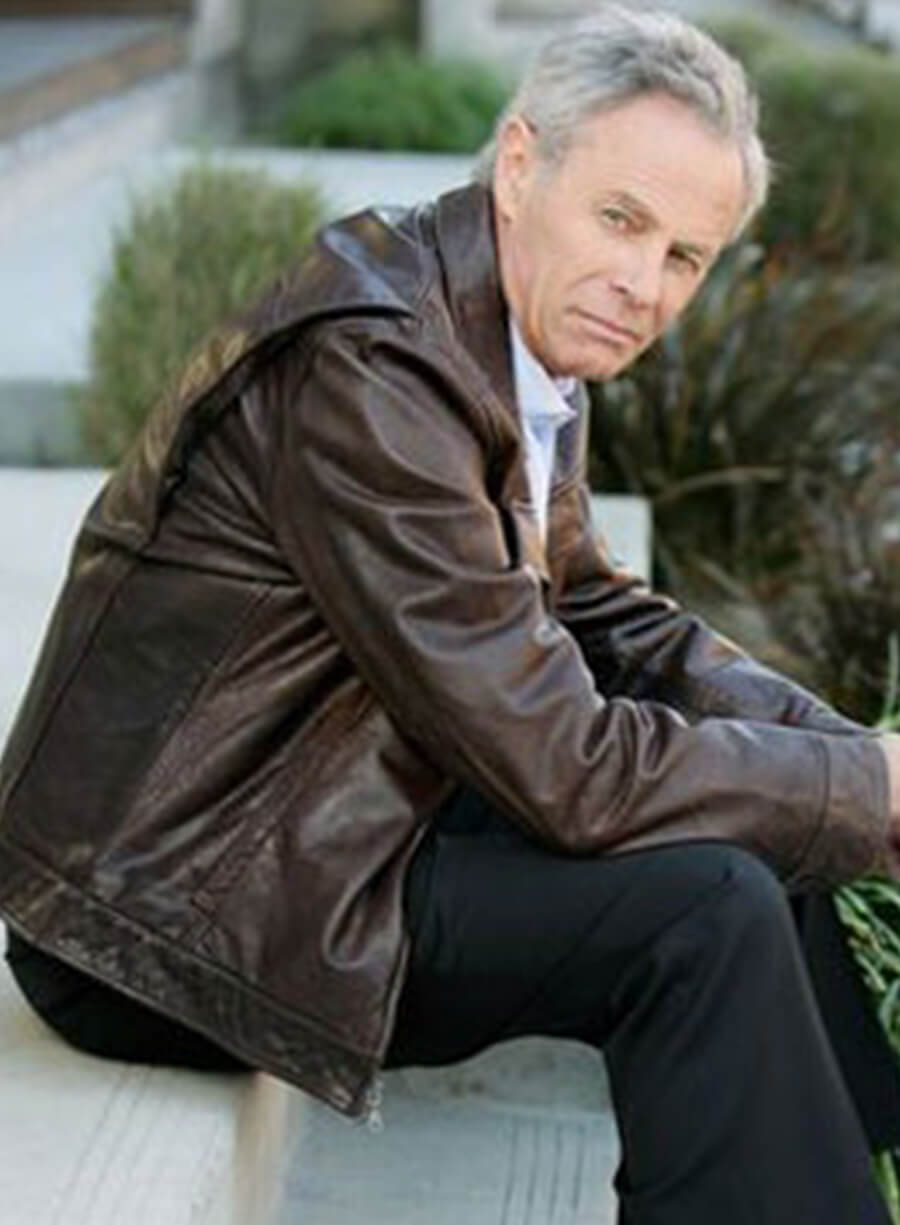 Tristan Rogers Brown Leather Jacket