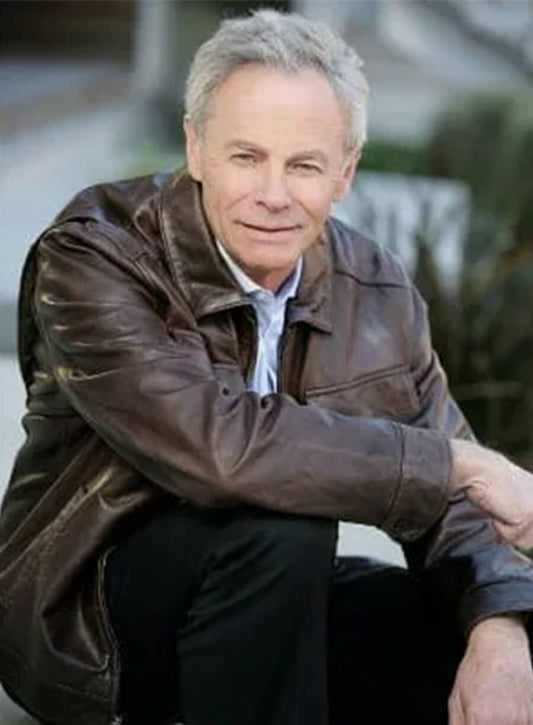 Tristan Rogers Brown Leather Jacket