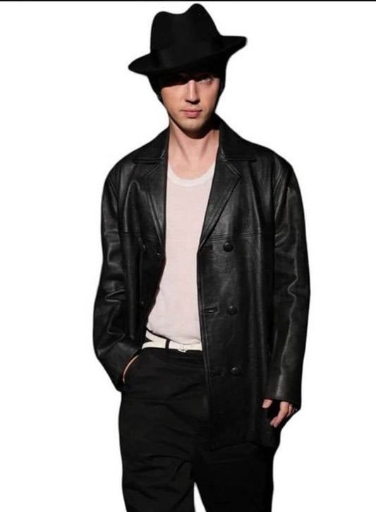 Troye Sivan Met Gala 2026 After Party Black Leather Coat