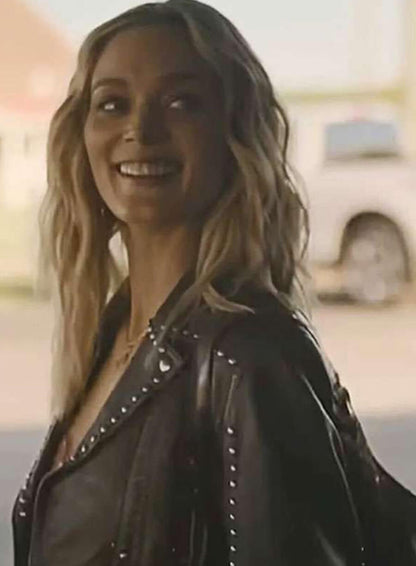 Tulsa King S03 Bella Heathcote Brown Leather Jacket 