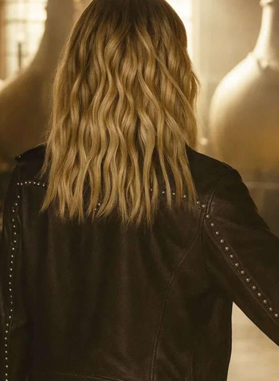 Tulsa King S03 Bella Heathcote Brown Leather Jacket 