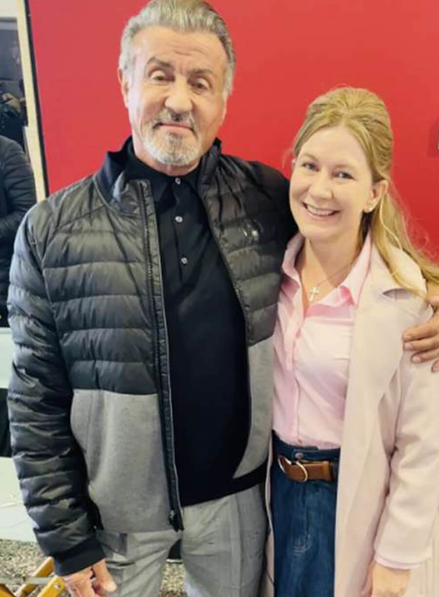 Tulsa King Sylvester Stallone Black Puffer Jacket