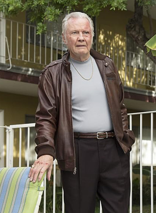 TV Series Ray Donovan Jon Voight Brown Leather Jacket