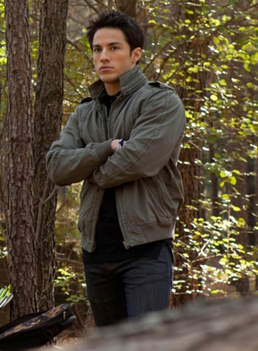 Tyler Lockwood The Vampire Diaries Green Jacket