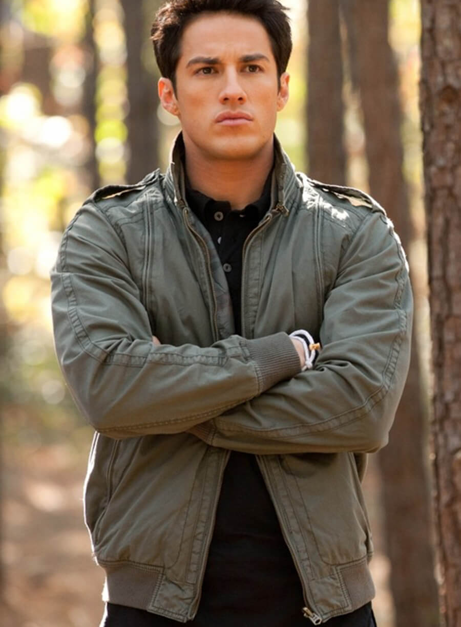 Tyler Lockwood The Vampire Diaries Green Jacket