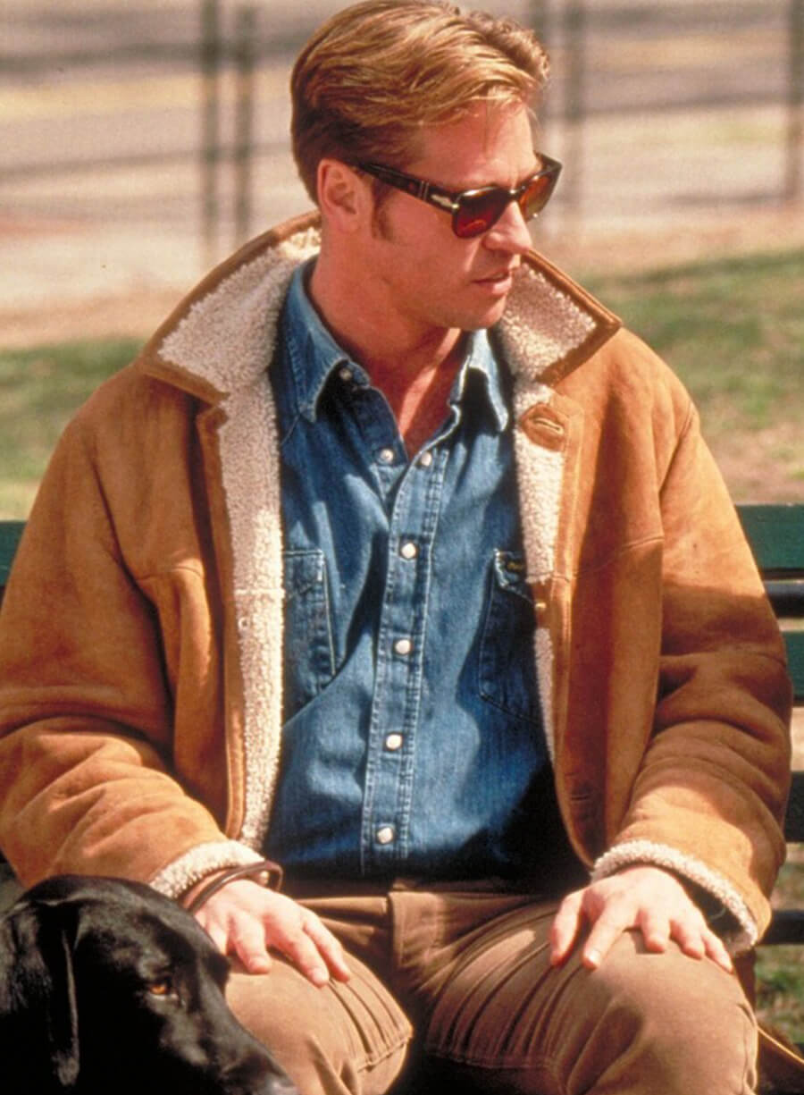 Val Kilmer At First Sight Brown Suede Jacket