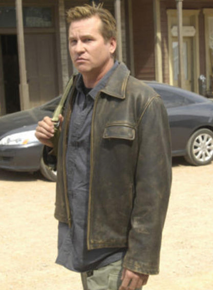 Val Kilmer Conspiracy Black Leather Jacket