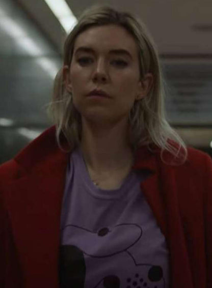 Vanessa Kirby Pieces of a Woman Red Wool Coat