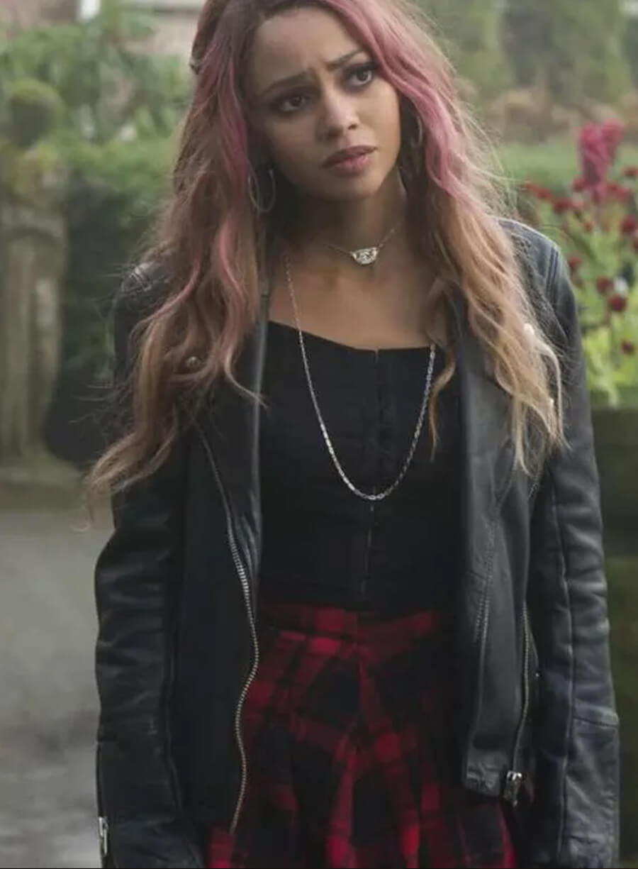 Vanessa Morgan Riverdale Black Leather Jacket