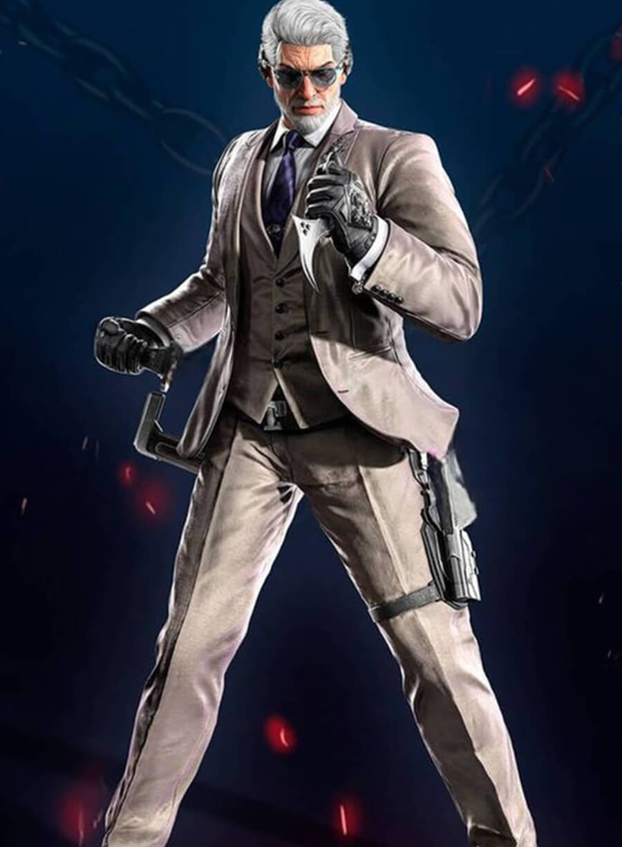 Victor Chevalier Tekken 8 Grey Suit