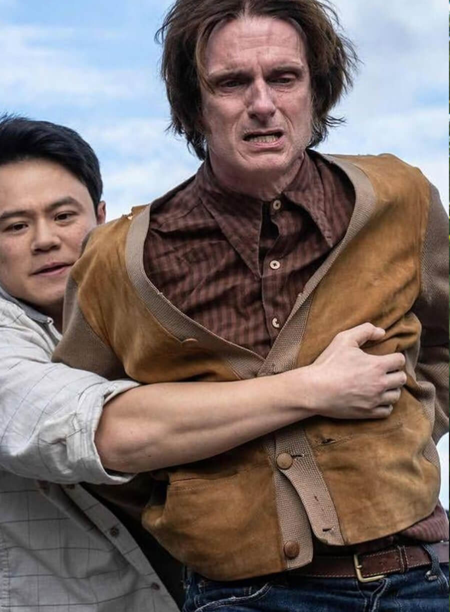Victor From S02 Brown Suede Cardigan Jacket
