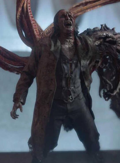 Victor Gideon Resident Evil Requiem 2026 Leather Coat