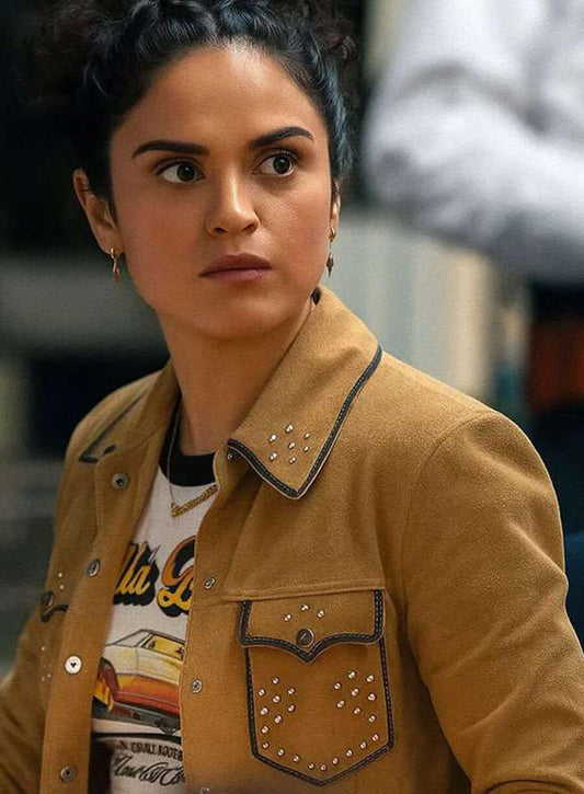Victoria Moroles Ballard 2025 Brown Suede Jacket