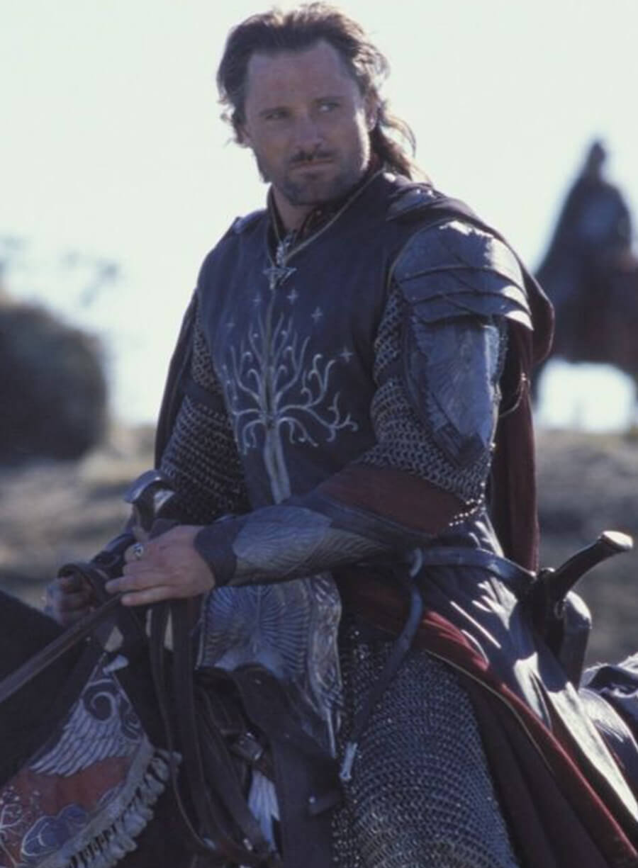 Viggo Mortensen The Lord of the Rings 2003 Black Vest