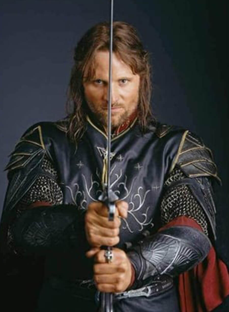 Viggo Mortensen The Lord of the Rings 2003 Black Vest