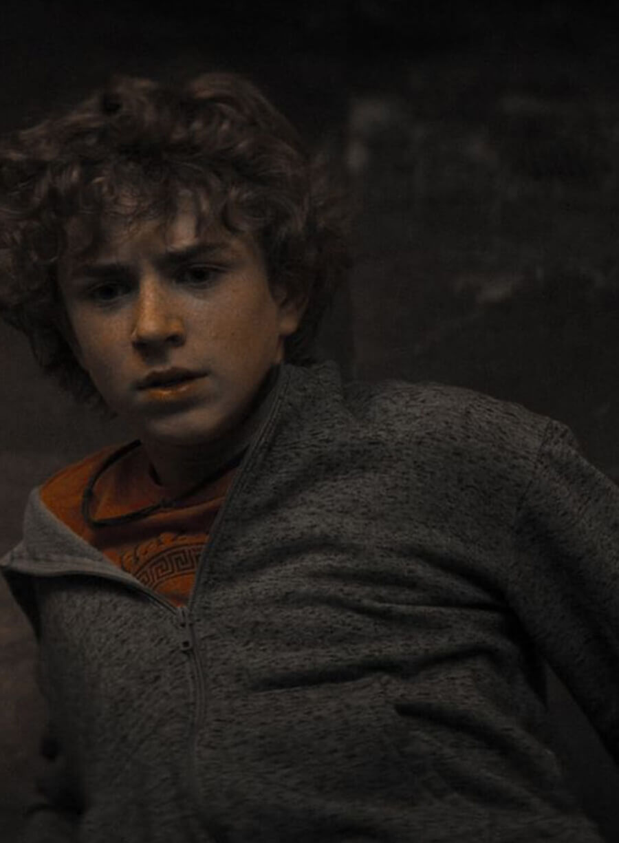 Walker Scobell Percy Jackson and the Olympians Grey Jacket