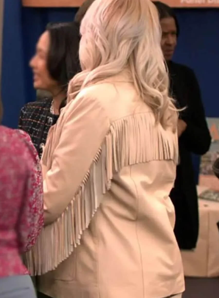 Wendi McLendon Adele Unstable Fringe Leather Jacket