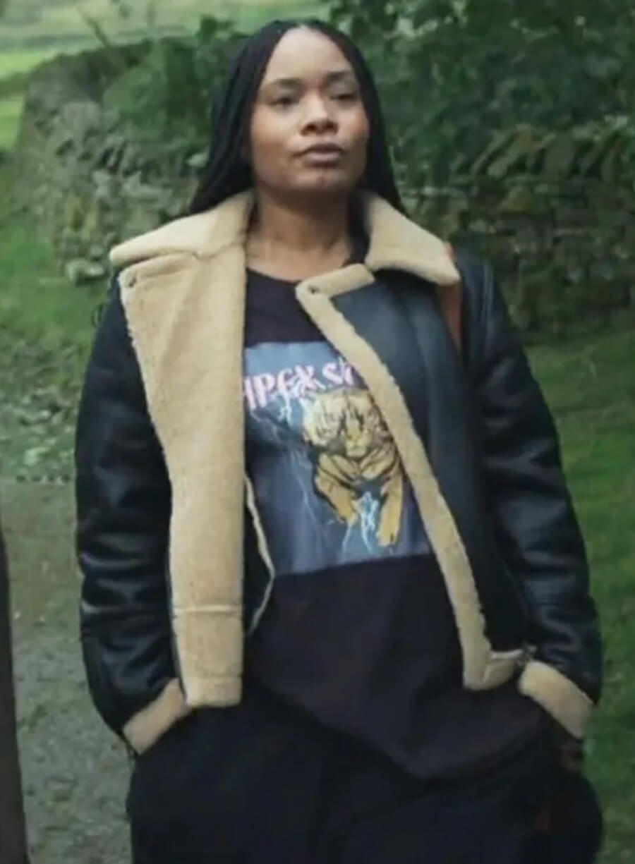 Weruche Opia The Jetty S01 Leather Shearling Jacket