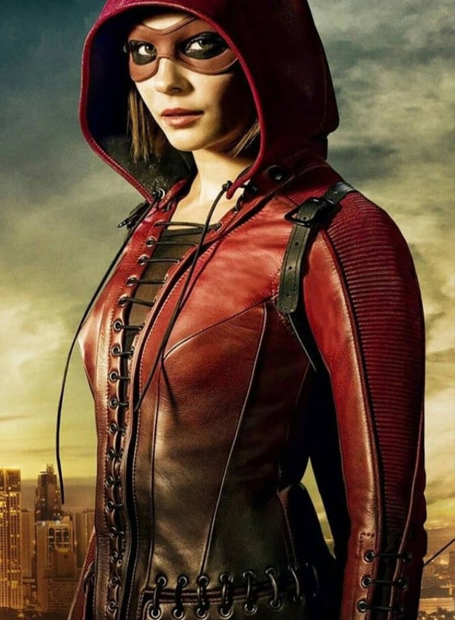 Willa Holland Arrow Tv Series Leather Jacket