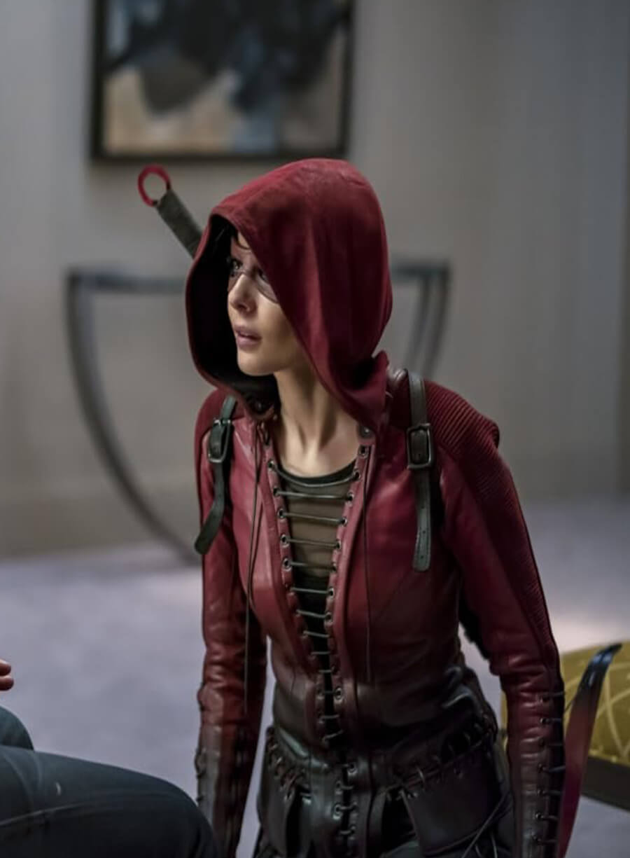 Willa Holland Arrow Tv Series Leather Jacket