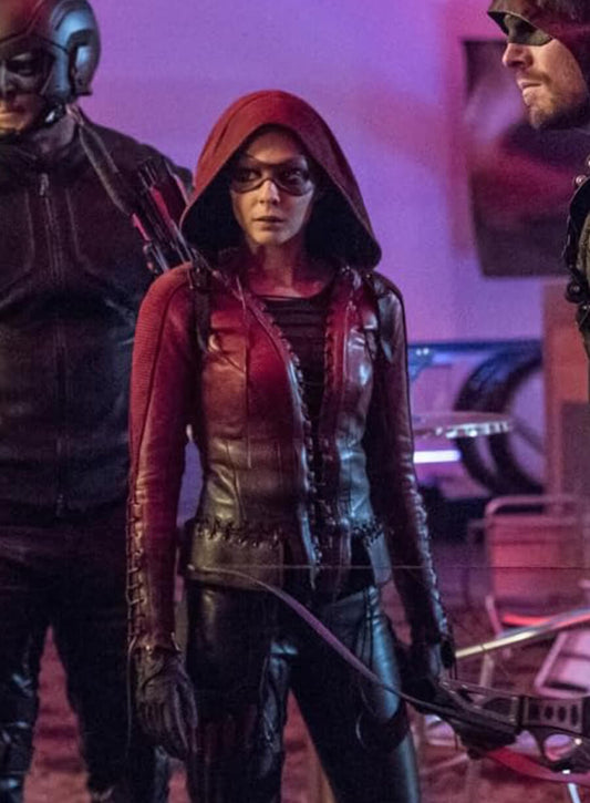 Willa Holland Arrow Tv Series Leather Jacket