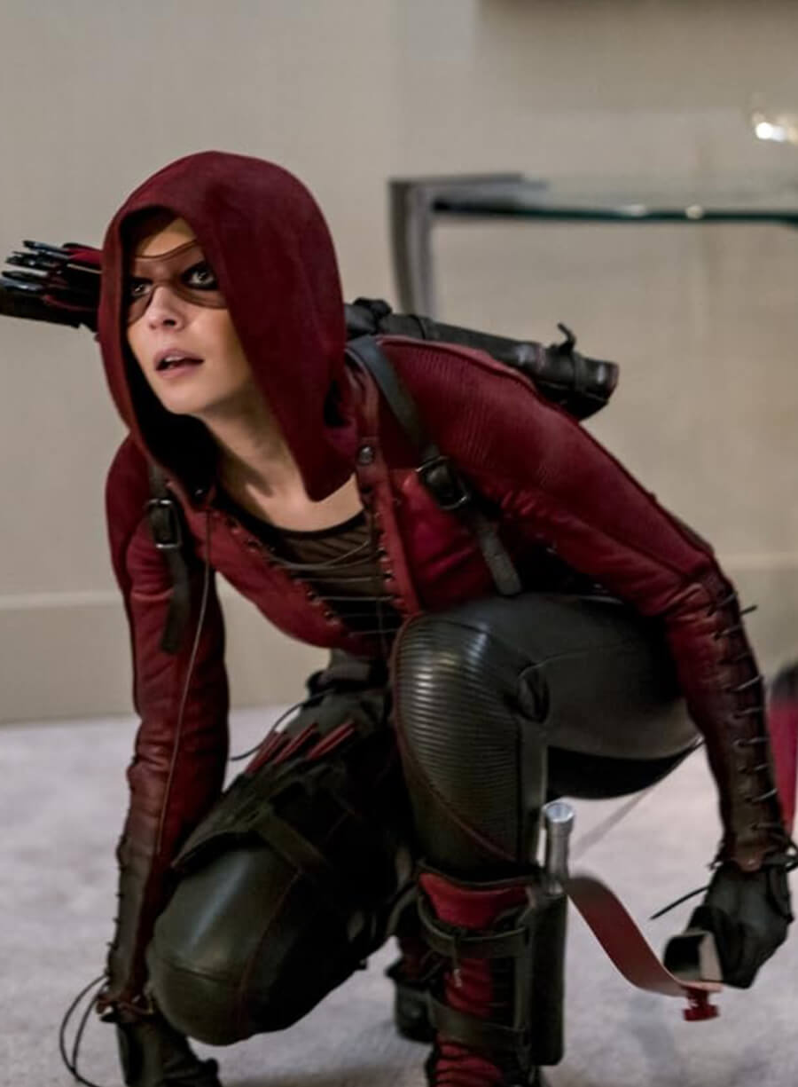 Willa Holland Arrow Tv Series Leather Jacket