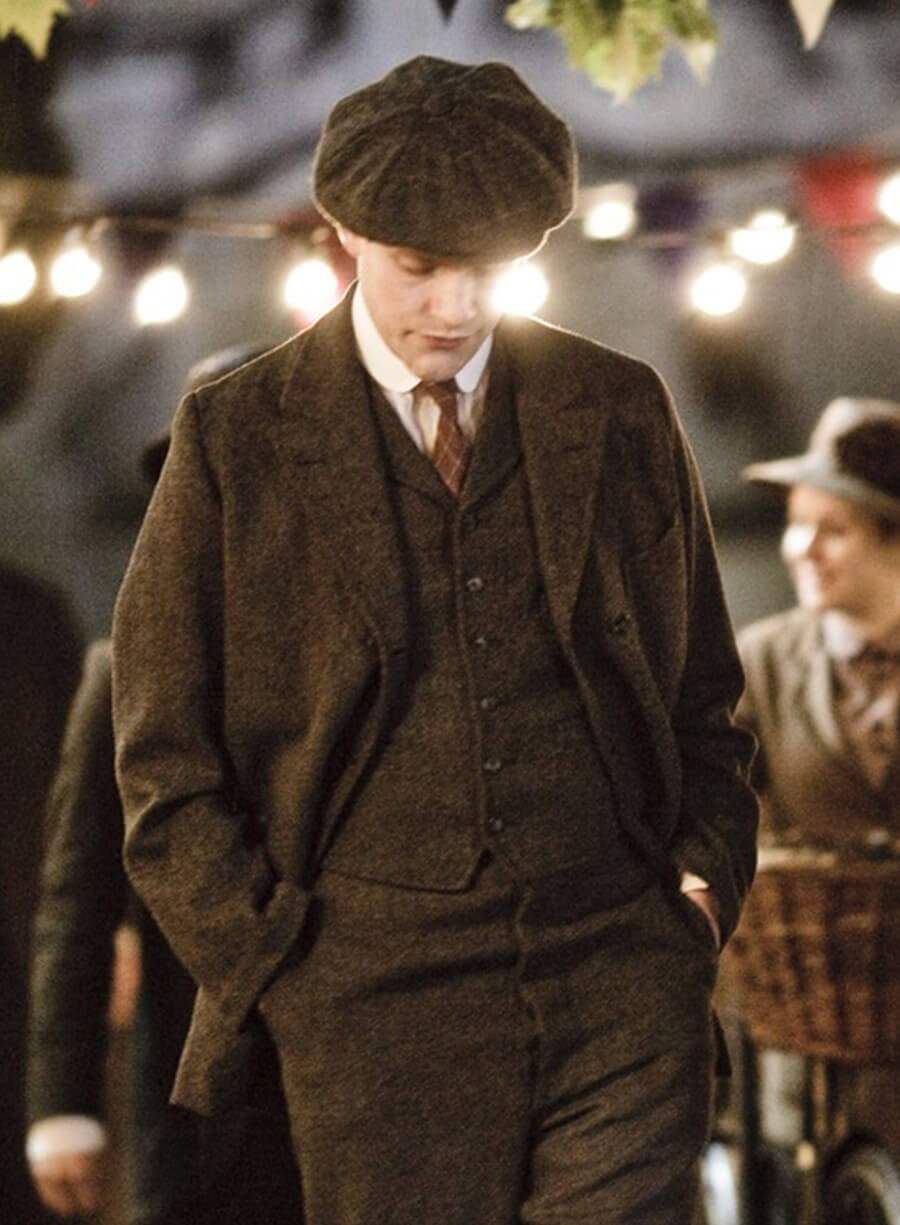 William Mason Downton Abbey Brown Wool Blazer