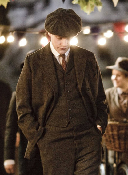 William Mason Downton Abbey Brown Wool Blazer