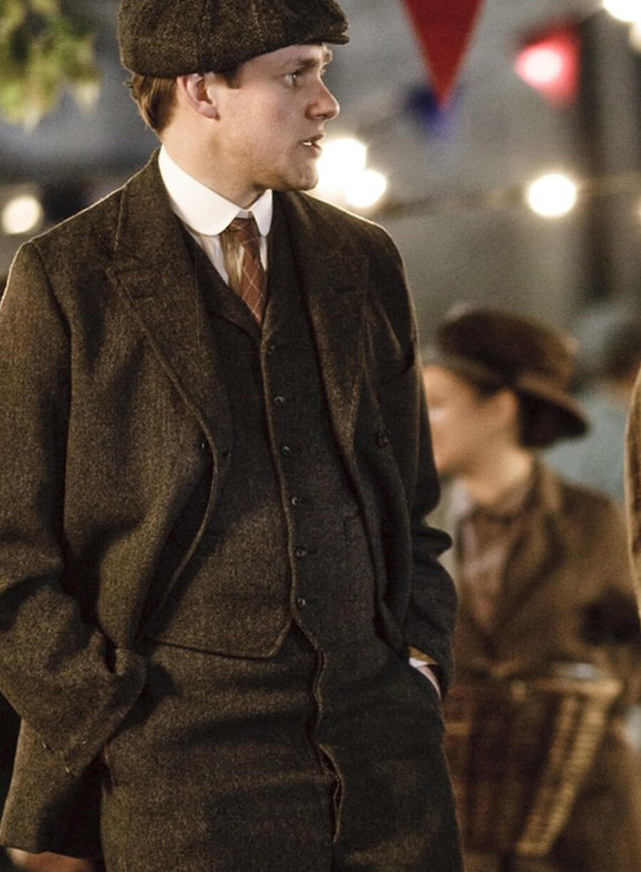 William Mason Downton Abbey Brown Wool Blazer