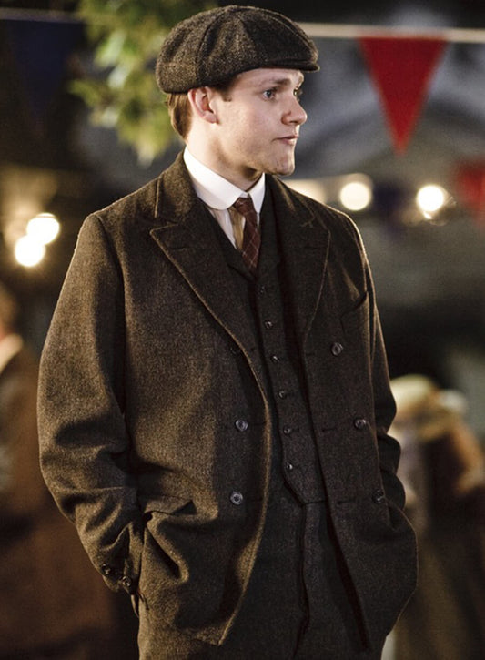 William Mason Downton Abbey Brown Wool Blazer