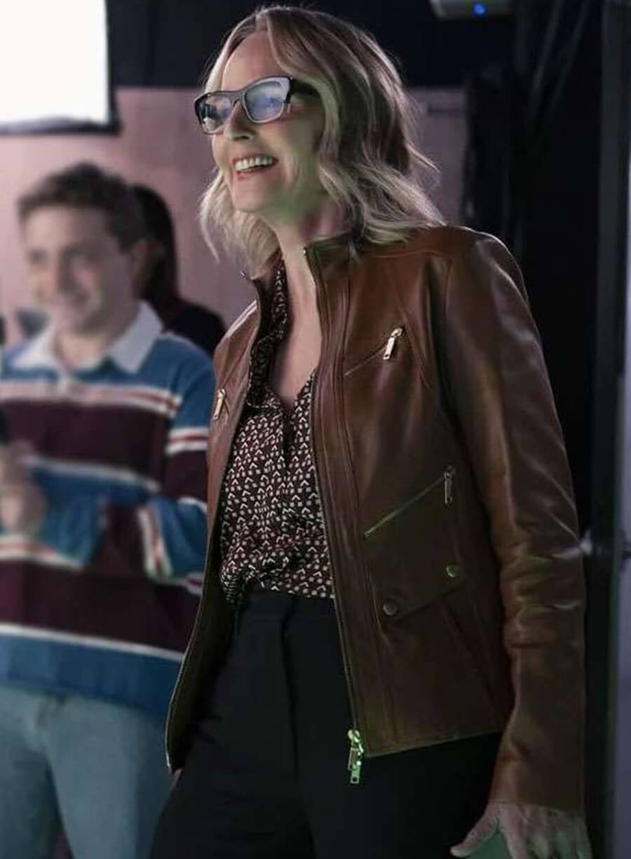 Winnie Landell Hacks S04 Brown Leather Jacket