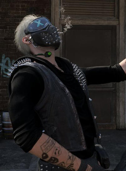 Wrench Watch Dogs: Legion Black Leather Vest
