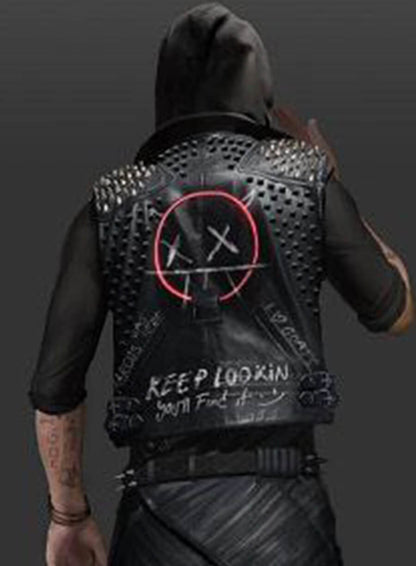 Wrench Watch Dogs: Legion Black Leather Vest
