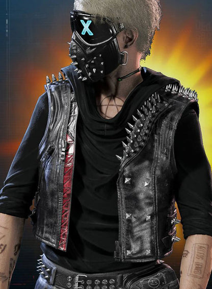 Wrench Watch Dogs: Legion Black Leather Vest