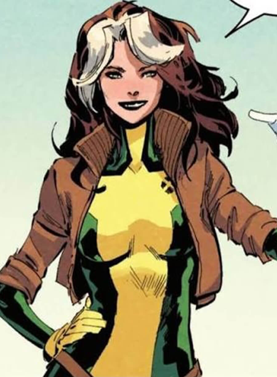 X-Men Rogue Brown Cropped Leather Jacket