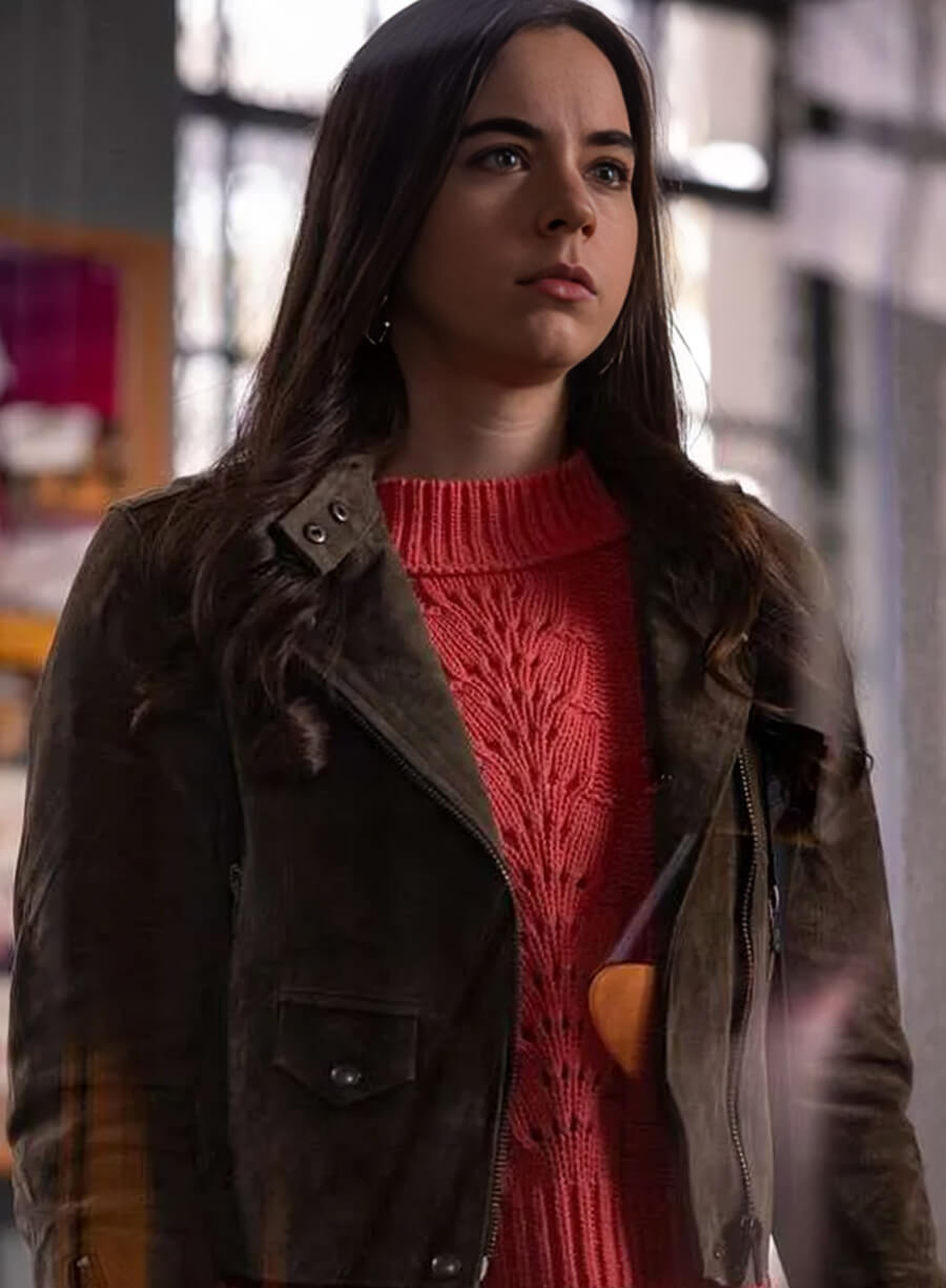 Yellowjackets Callie Sadecki Brown Suede Leather Jacket