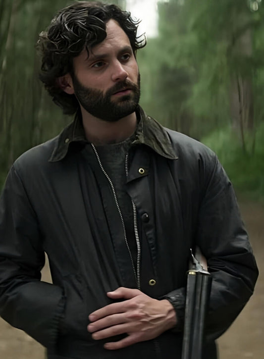 You S4 Penn Badgley Black Jacket