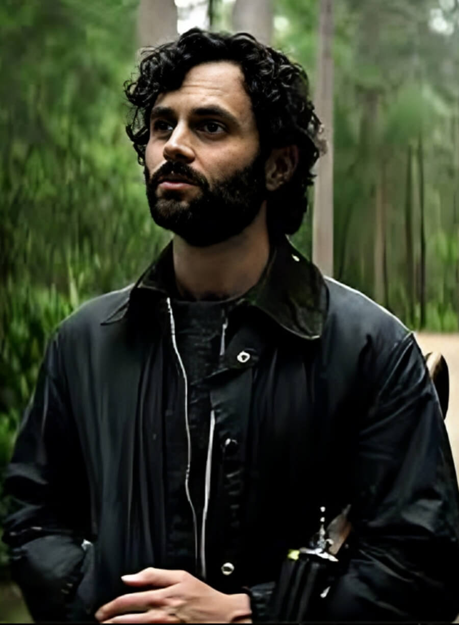 You S4 Penn Badgley Black Jacket