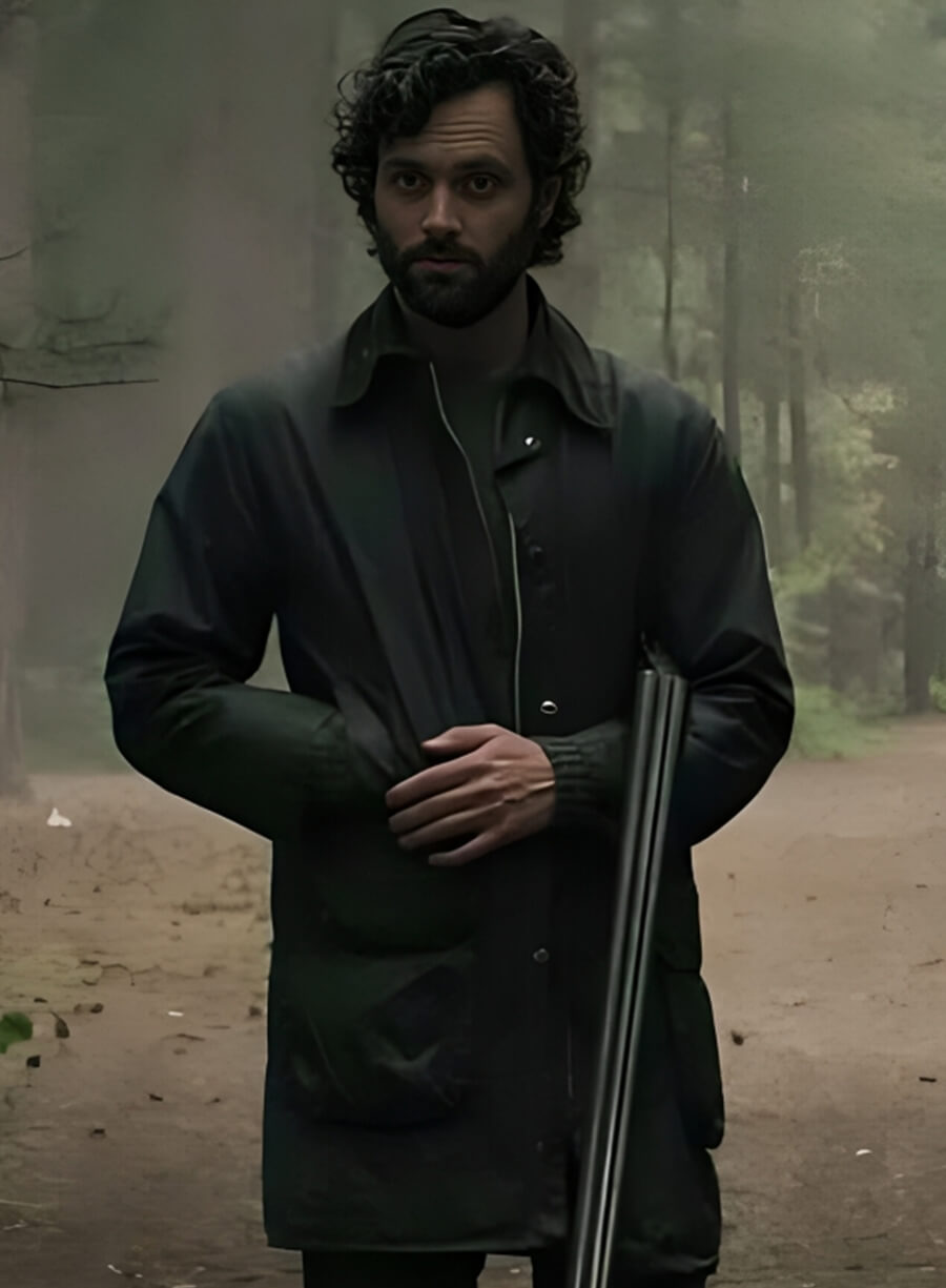 You S4 Penn Badgley Black Jacket