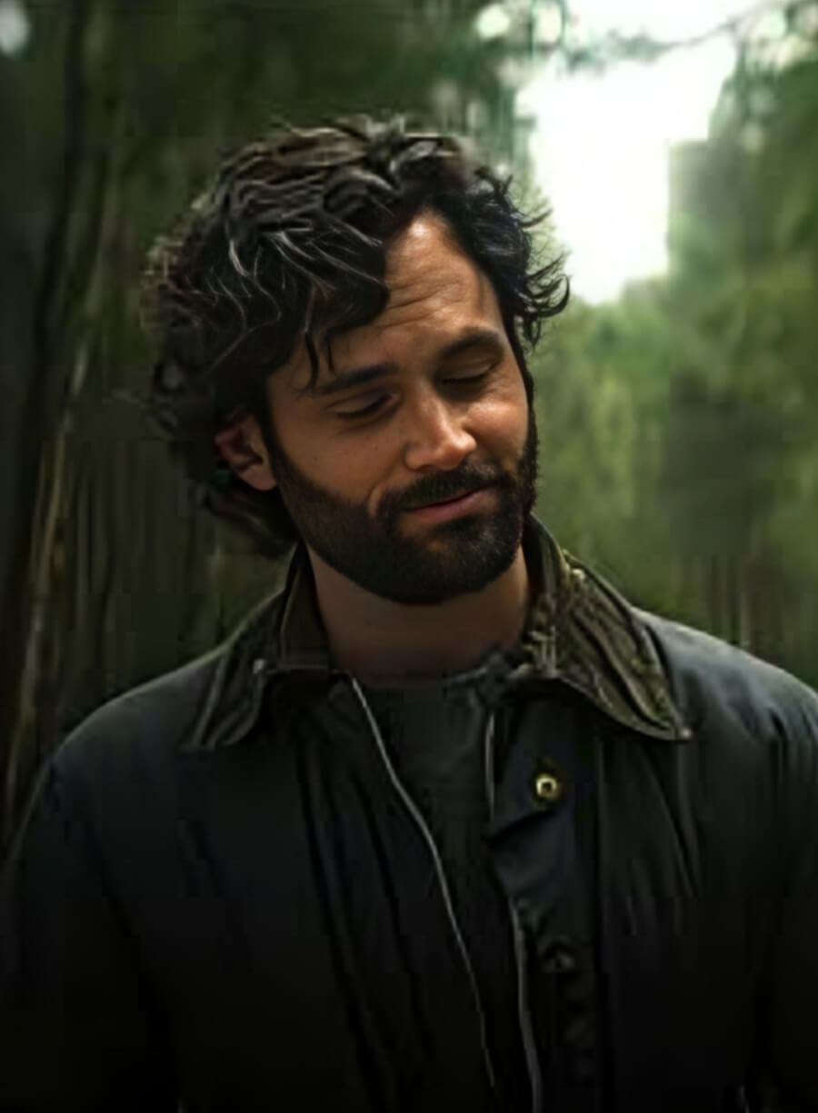 You S4 Penn Badgley Black Jacket